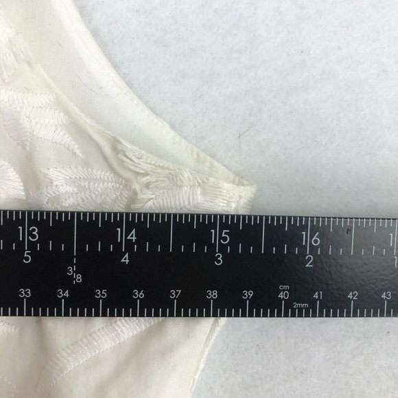 INC International Concepts Women's Size 2 White Lace High Neck Flounce Dress - Picture 5 of 11